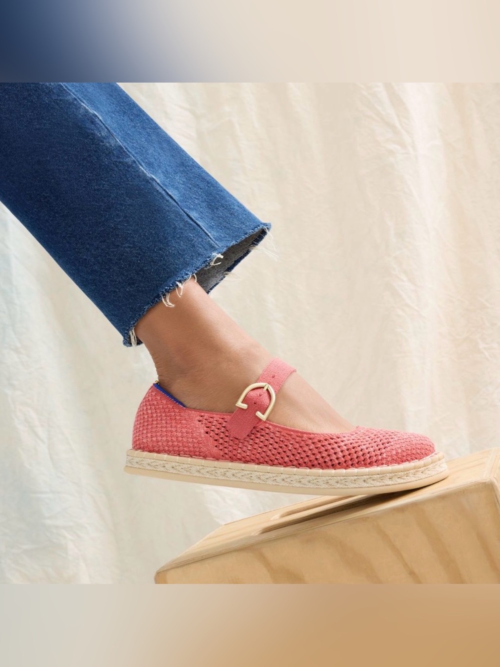 Rothy's The Espadrille Mary Jane in Starfish (8.5)